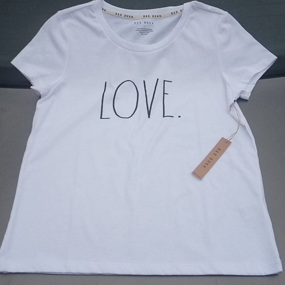 Rae Dunn 'LOVE.' T Shirt Size S $38 NWT